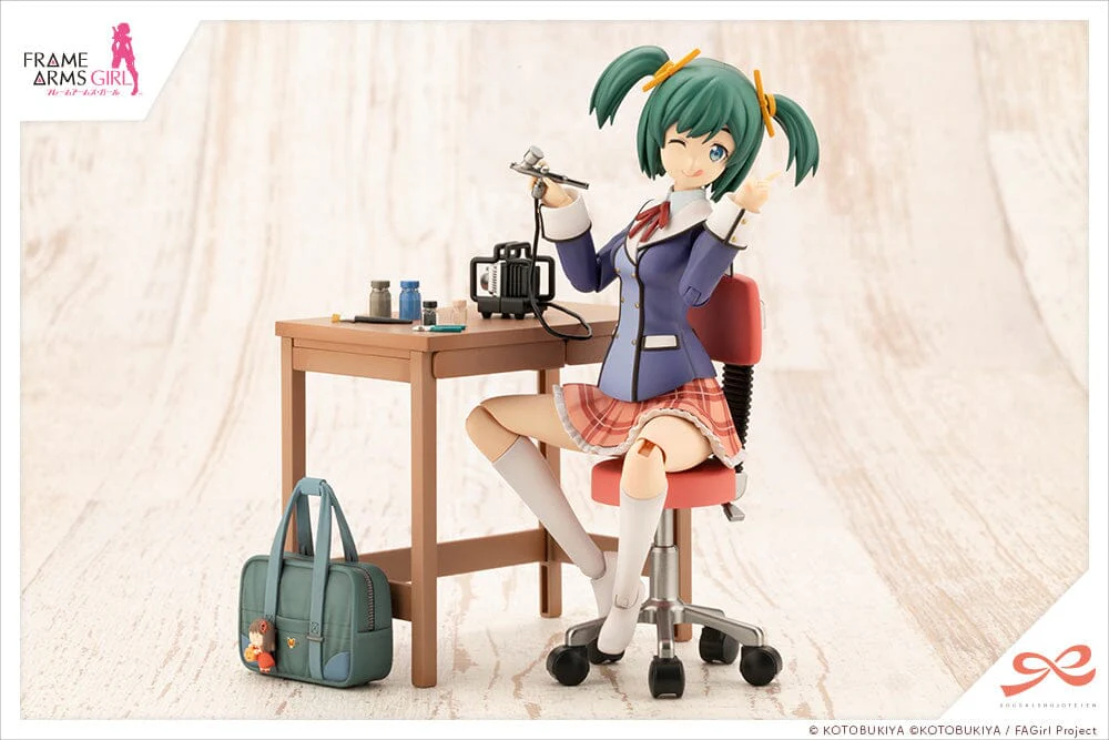 Frame Arms Girl Sousai Shoujo Teien Wakaba Girls' High School Winter Clothes Bukiko Kotobuki (Modeler's Edition) 1/10 Scale Model Kit - Image 3