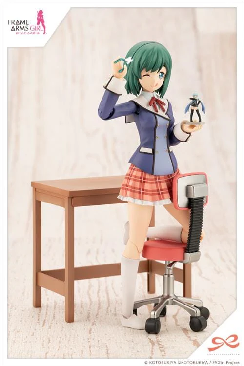 Frame Arms Girl Sousai Shoujo Teien Wakaba Girls' High School Winter Clothes Bukiko Kotobuki (Modeler's Edition) 1/10 Scale Model Kit - Image 4