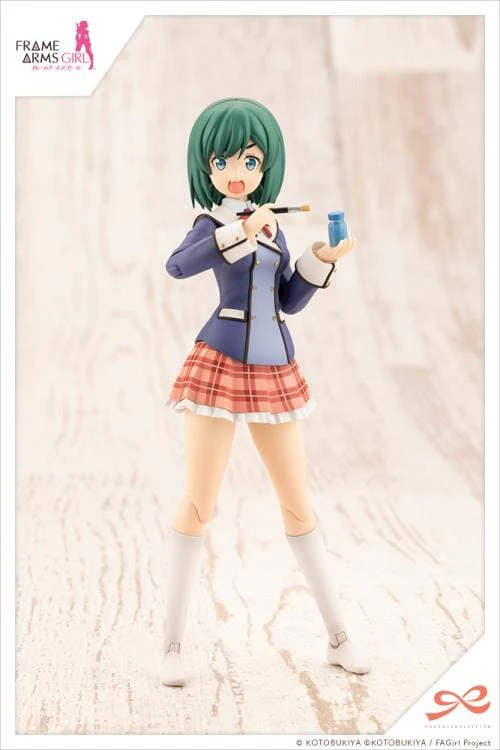 Frame Arms Girl Sousai Shoujo Teien Wakaba Girls' High School Winter Clothes Bukiko Kotobuki (Modeler's Edition) 1/10 Scale Model Kit - Image 5