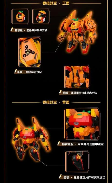 Fruity Robo Mandarine Berserker Model Kit - Image 8