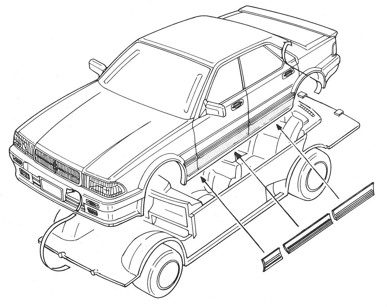 Fujimi 1/24 HC-10 Mark II GX71 (High Society Car Version) - Image 3