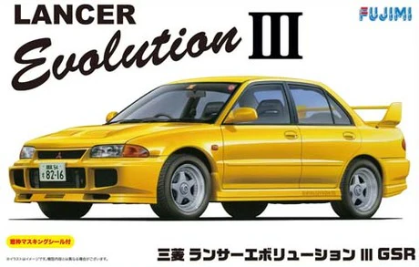 Fujimi 1/24 Mitsubishi Lancer Evolution III GSR w/ Window Frame Masking