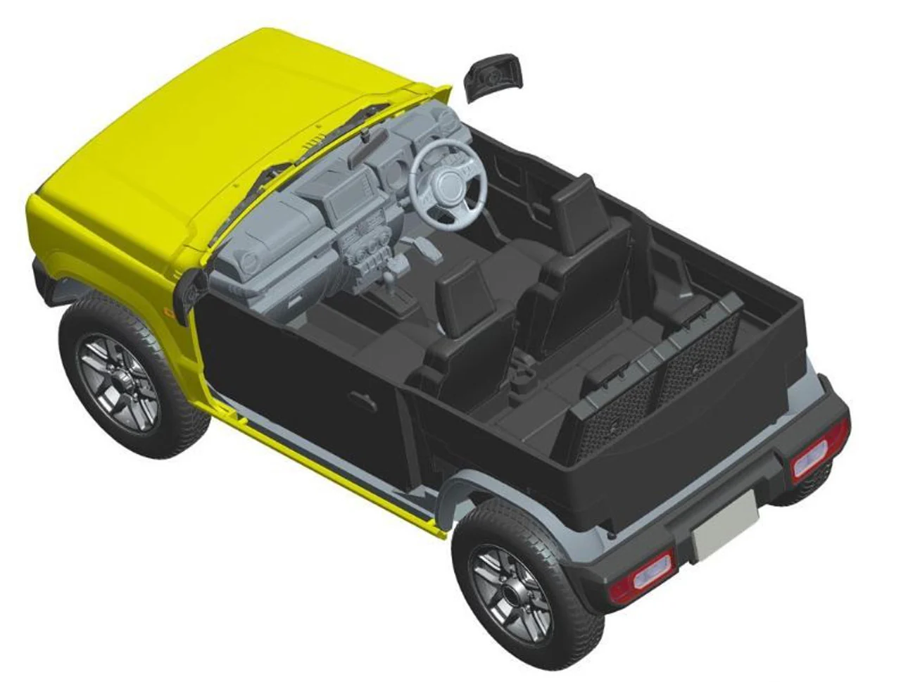 Fujimi 1/24 Suzuki Jimny JB64 (XC/Kinetic Yellow) - Image 3
