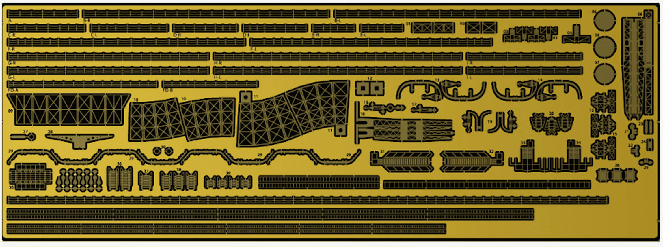 Fujimi 1/700 IJN Fast Battleship Haruna Full Hull Model Special Version w/Photo-Etched Parts - Image 2