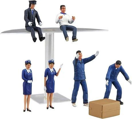 Fujimi Bus Guide & Bus Driver / Track Driver & Worker Figure Set (1/32) - Image 2