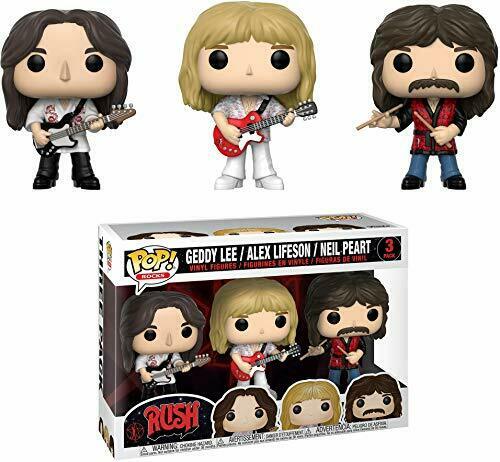 FUNKO Pop Rocks RUSH 2018 3 Pack Vinyl Figures Geddy Lee Alex Lifeson Neil Peart