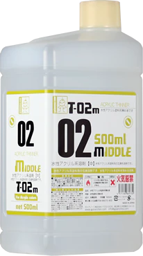 Gaia Acrylic Thinner T-02M Acrylic Solvent (Medium) 500ml