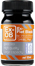 Gaia EX Color Ex-06 Matte Ex-Flat Black 50ML
