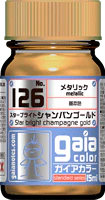 Gaia Metallic Color 126 Star Bright Champagne Gold 15ML