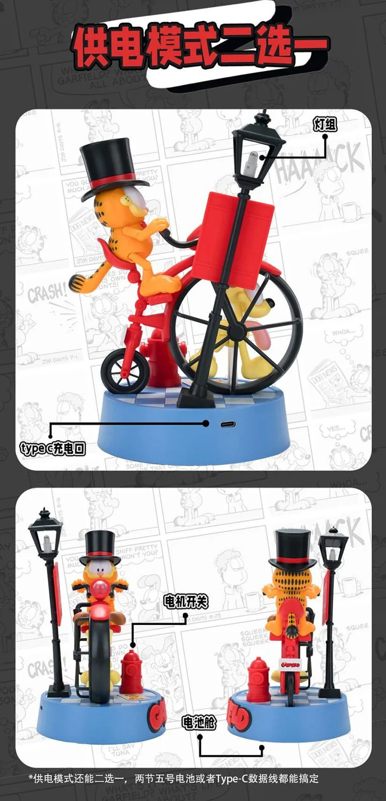 Garfield A Penny-Farthing Journey Model Kit - Image 5