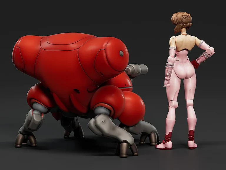 Ghost in the Shell PLAMAX MF-94 minimum factory Motoko Kusanagi with Fuchikoma (Manga Ver.) 1/20 Scale Model Kit - Image 4
