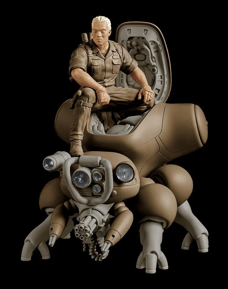 Ghost in the Shell PLAMAX MF-95 minimum factory Batou with Fuchikoma (Manga Ver.) 1/20 Scale Model Kit - Image 3