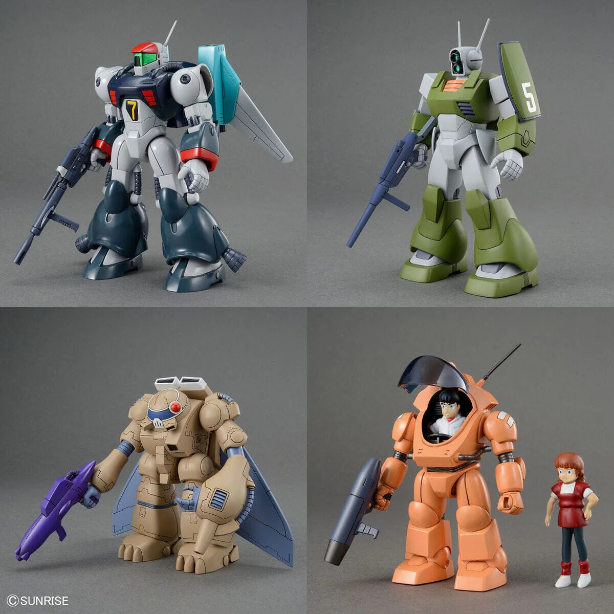 Round Vernian Vifam Wave 1 Set of 4 Figures Model Kit - Image 3