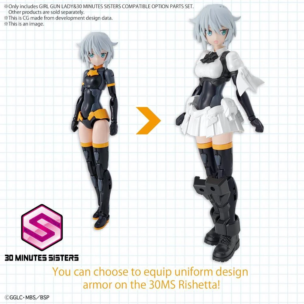 GIRL GUN LADY & 30MS (30 MINUTES SISTERS) COMPATIBLE OPTIONAL PARTS SET - Image 12