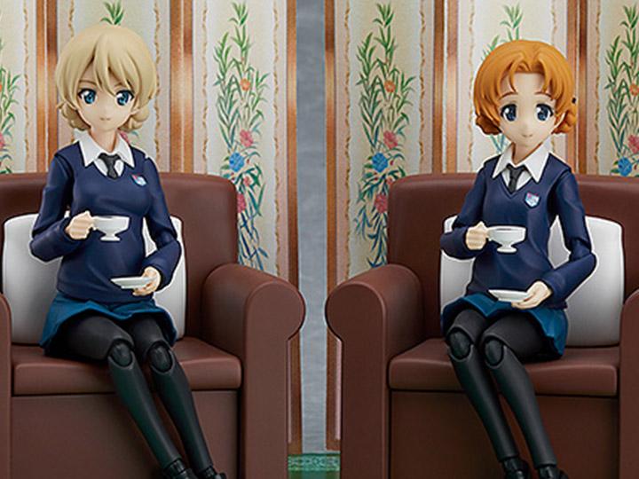 Girls und Panzer figma No.406 Darjeeling & Orange Pekoe Set