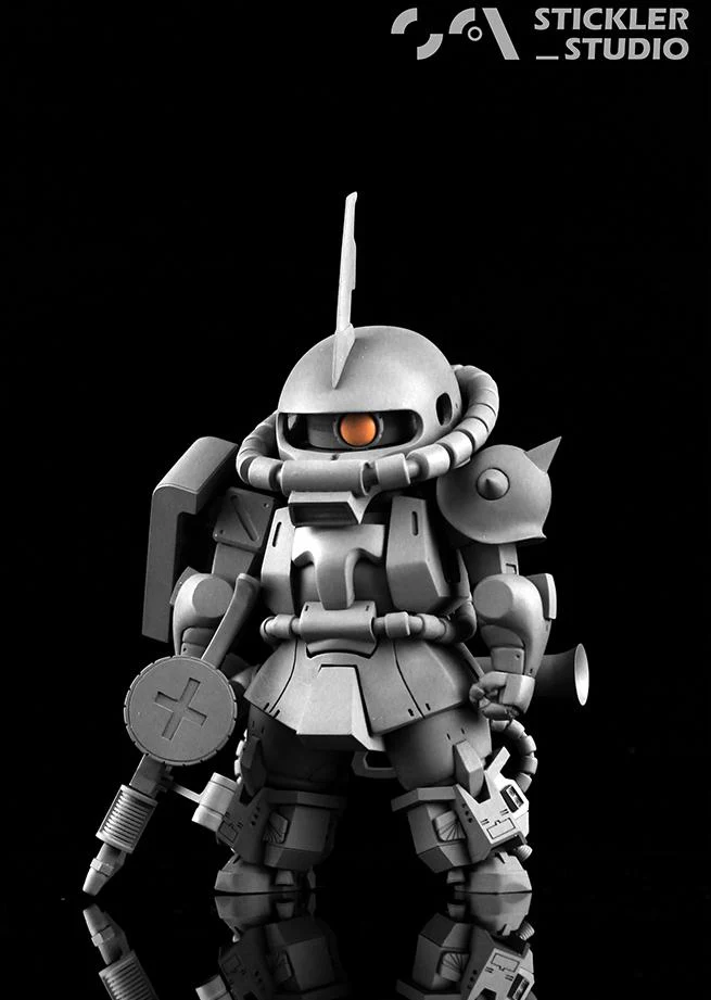GK white model SD ZAKU high mobility Resin Kit - Image 8