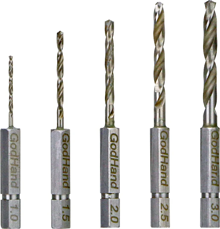 GodHand GH-DBQ-5B Quick Drill Bit 5-Piece Set (B) [Hex Base] - Image 2