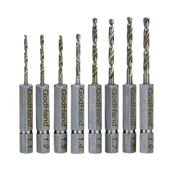 GodHand GH-DBQ-8C Quick Drill Bit 5-Piece Set (C) [Hex Base] - Image 2