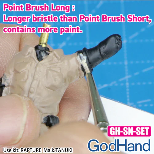 GodHand GH-EBRSP-SN-SET Brushwork Semi-PRO 4 Brushes Set - Image 8
