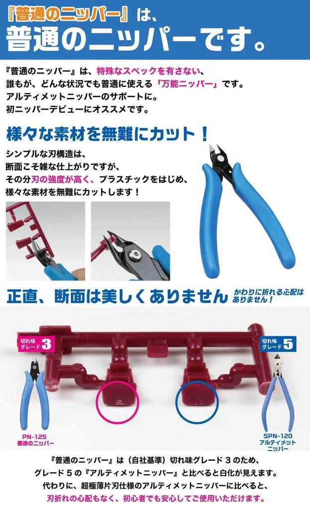 GodHand PN125-KS3-SET PN-125 Nippers & Kamiyasu 3mm Set - Image 4