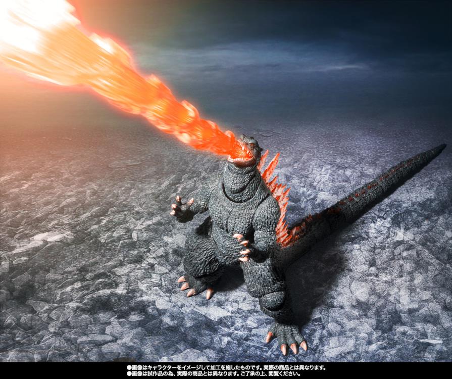 Godzilla Final Wars (2004) S.H.MonsterArts Godzilla (Heat Ray Ver. Vs. New Gotengo) Action Figure - Image 10