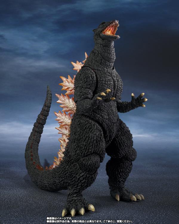 Godzilla Final Wars (2004) S.H.MonsterArts Godzilla (Heat Ray Ver. Vs. New Gotengo) Action Figure - Image 3