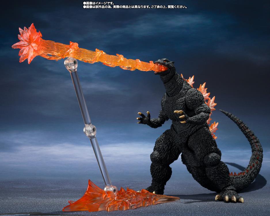 Godzilla Final Wars (2004) S.H.MonsterArts Godzilla (Heat Ray Ver. Vs. New Gotengo) Action Figure - Image 4