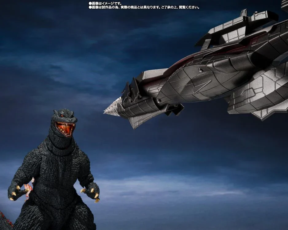 Godzilla Final Wars (2004) S.H.MonsterArts Godzilla (Heat Ray Ver. Vs. New Gotengo) Action Figure - Image 7