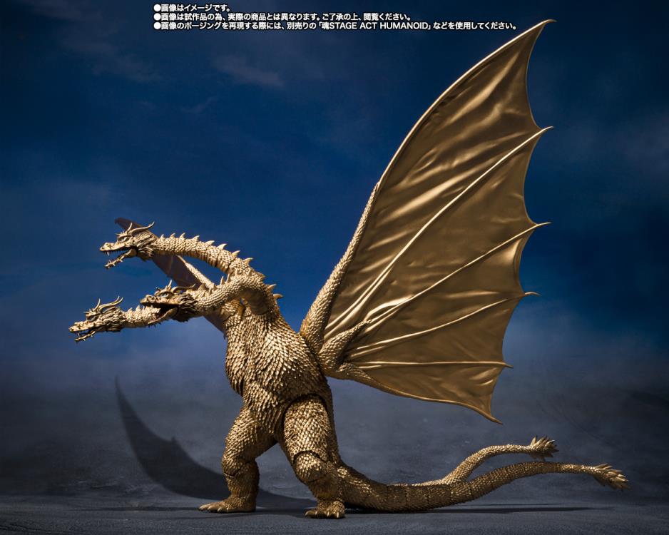 Godzilla vs. Gigan (1972) S.H.MonsterArts King Ghidorah Action Figure - Image 3