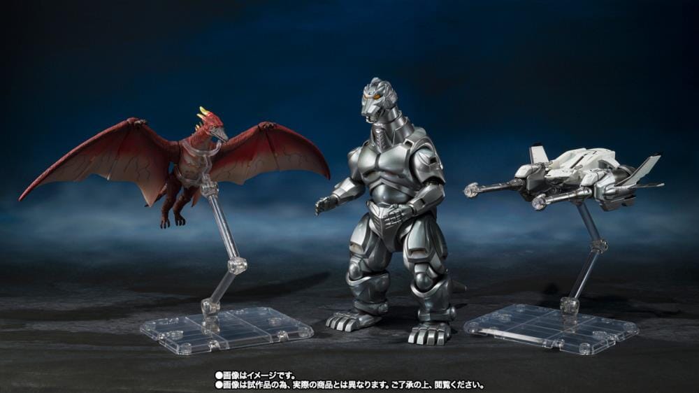 Godzilla vs. Mechagodzilla II S.H.MonsterArts Mechagodzilla, Garuda & Fire Rodan (Makuhari Decisive Battle Ver.) Set - Image 10