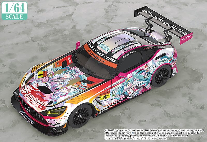 Good Smile Racing Hatsune Miku 1/64 Scale AMG (2021 Super GT Round 3 Ver.) - Image 2