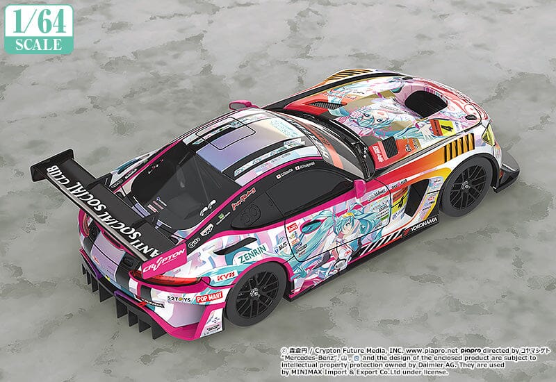 Good Smile Racing Hatsune Miku 1/64 Scale AMG (2021 Super GT Round 3 Ver.) - Image 4