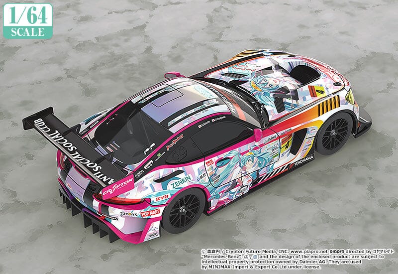 Good Smile Racing Hatsune Miku 1/64 Scale AMG (2021 Super GT Round 5 Ver.) - Image 2