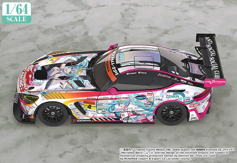 Good Smile Racing Hatsune Miku 1/64 Scale AMG (2021 Super GT Round 5 Ver.) - Image 4