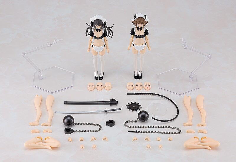 Guilty Princess PLAMAX GP-07 Underwear Body Girl Ran & Jelly (Maid Ver.) Model Kit - Image 12