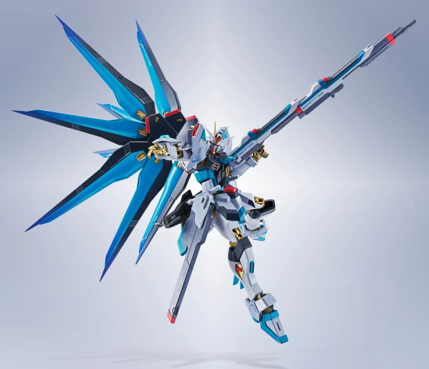 Gundam 45th Anniversary x Hatsune Miku Metal Robot Spirits Strike Freedom Gundam Type II (Hatsune Miku Ver.) Action Figure - Image 11