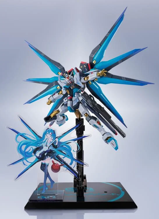 Gundam 45th Anniversary x Hatsune Miku Metal Robot Spirits Strike Freedom Gundam Type II (Hatsune Miku Ver.) Action Figure - Image 14