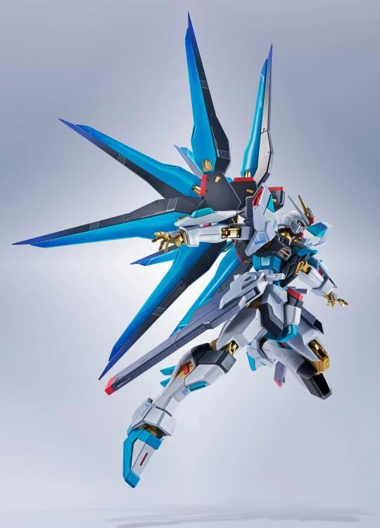 Gundam 45th Anniversary x Hatsune Miku Metal Robot Spirits Strike Freedom Gundam Type II (Hatsune Miku Ver.) Action Figure - Image 4