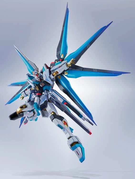 Gundam 45th Anniversary x Hatsune Miku Metal Robot Spirits Strike Freedom Gundam Type II (Hatsune Miku Ver.) Action Figure - Image 5