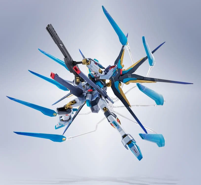 Gundam 45th Anniversary x Hatsune Miku Metal Robot Spirits Strike Freedom Gundam Type II (Hatsune Miku Ver.) Action Figure - Image 9