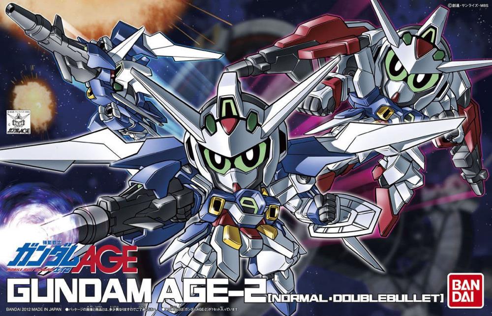 Gundam BB Senshi #371 SD Gundam AGE-2 (Normal Double Bullet) Model Kit - Image 2