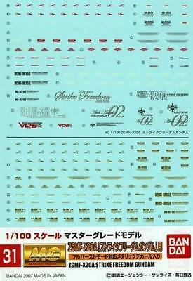 Gundam Decal 31 - ZGMF-X20A Strike Freedom Gundam