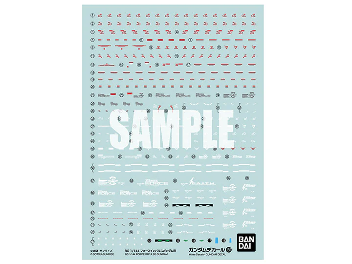 Gundam Decal No.131 RG 1/144 Zeong Decal Sheets
