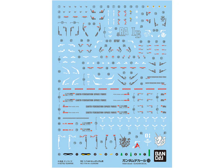 Gundam Decal No.132 RG 1/144 Hi-Nu Gundam Decal Sheets