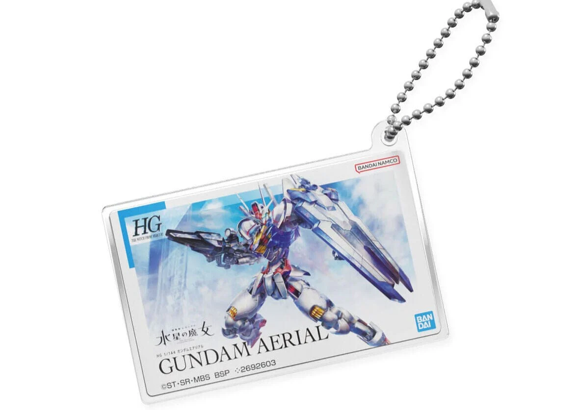 Gunpla Package Art Acrylic Ball Chain Mobile Suit Gundam The Witch From Mercury Gundam Aerial