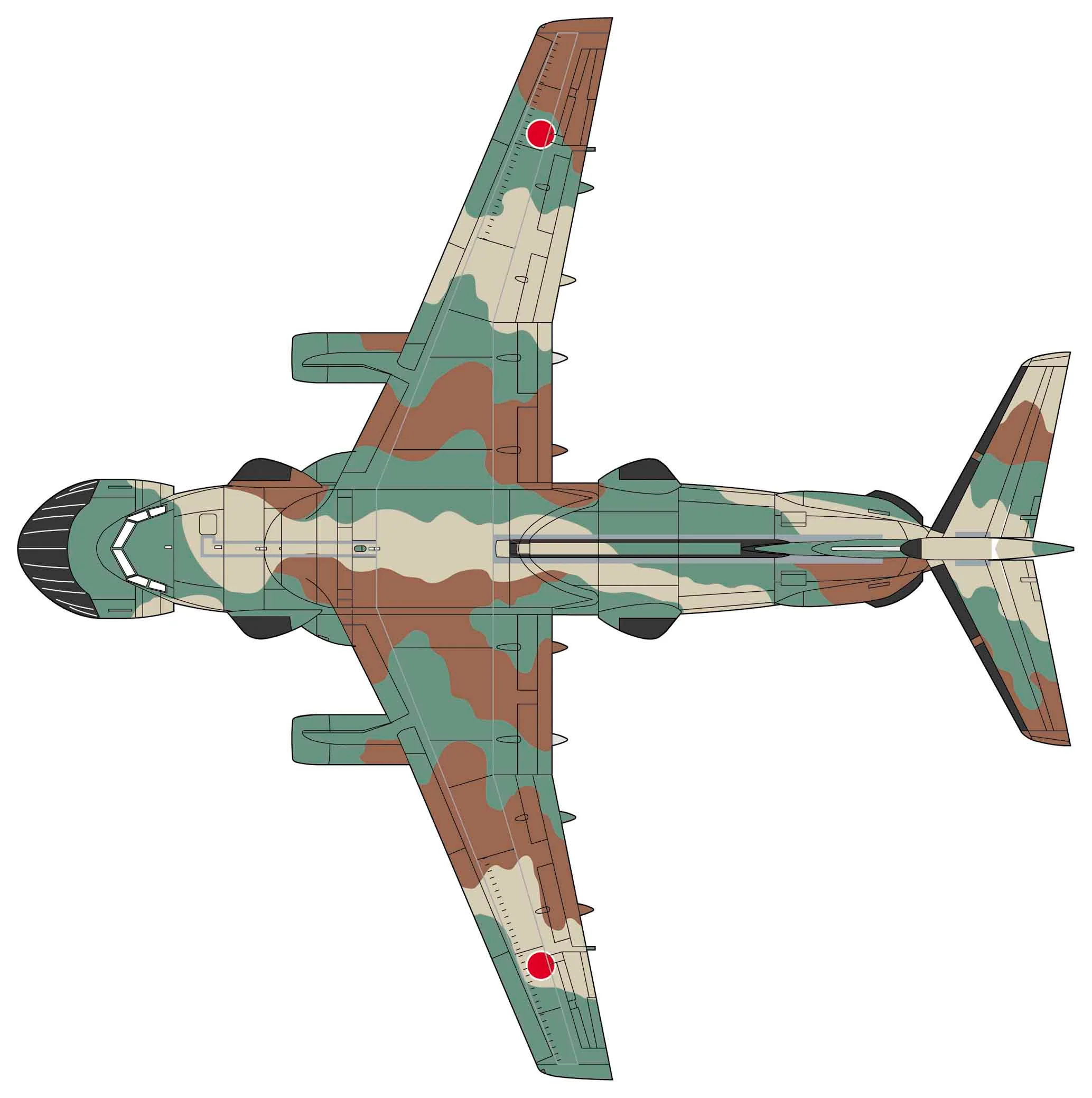 Hasegawa 1/200 Kawasaki EC-1 Electric Warfare - Image 2