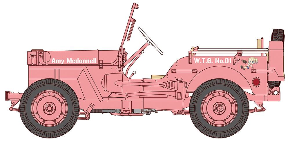 Hasegawa 1/24 Wild Egg Girls 1/4 ton 4x4 Utility Truck "Amy McDonnell" - Image 5
