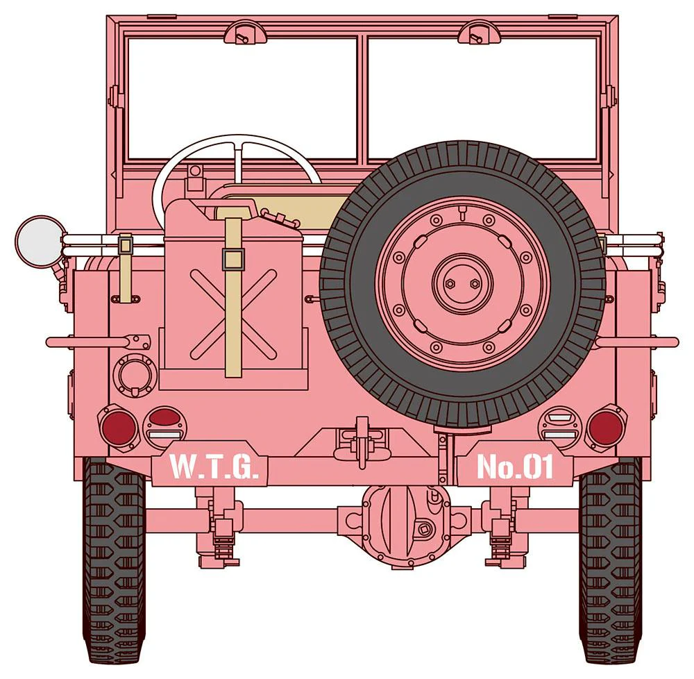 Hasegawa 1/24 Wild Egg Girls 1/4 ton 4x4 Utility Truck "Amy McDonnell" - Image 6