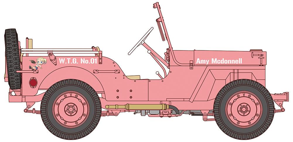 Hasegawa 1/24 Wild Egg Girls 1/4 ton 4x4 Utility Truck "Amy McDonnell" - Image 7