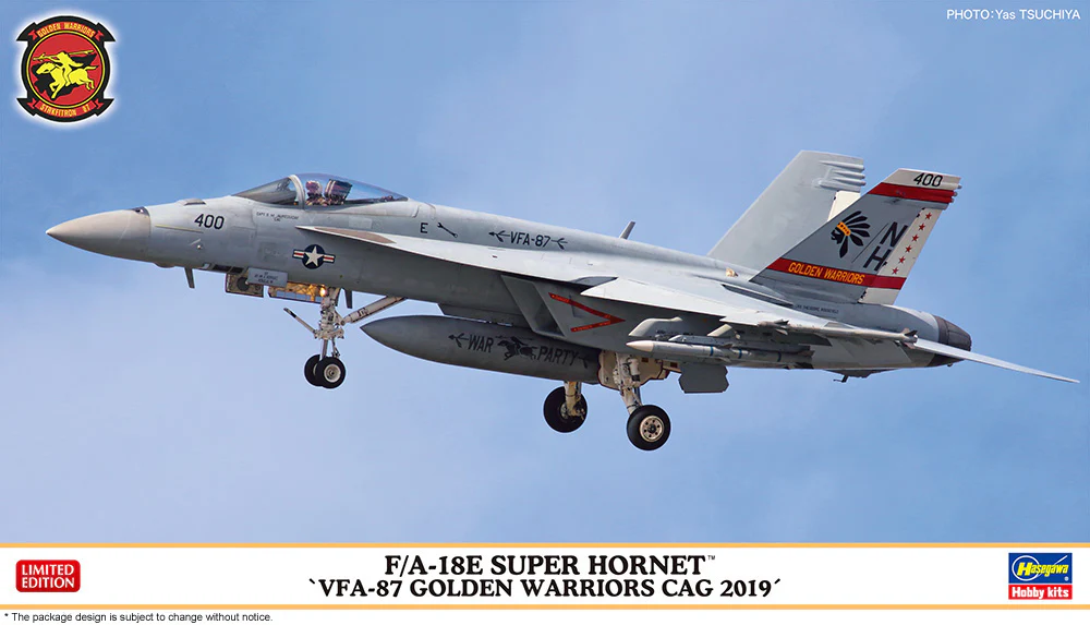 Hasegawa 1/72 F/A-18E Super Hornet `VFA-87 Golden Warriors CAG 2019` Jet